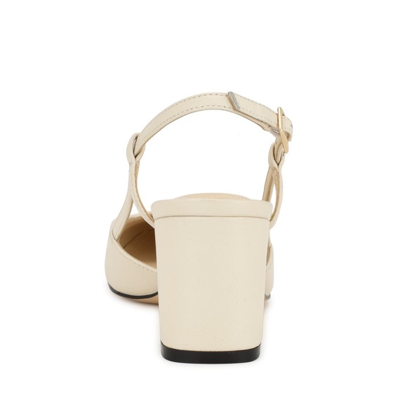 Nine West Slingback Block Heel Black & Cream Size 7.5 - Picture 3 of 5